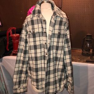 EDDIE BAUER | MENS PLAID LONG SLEEVE BUTTON DOWN SHIRT SZ XL